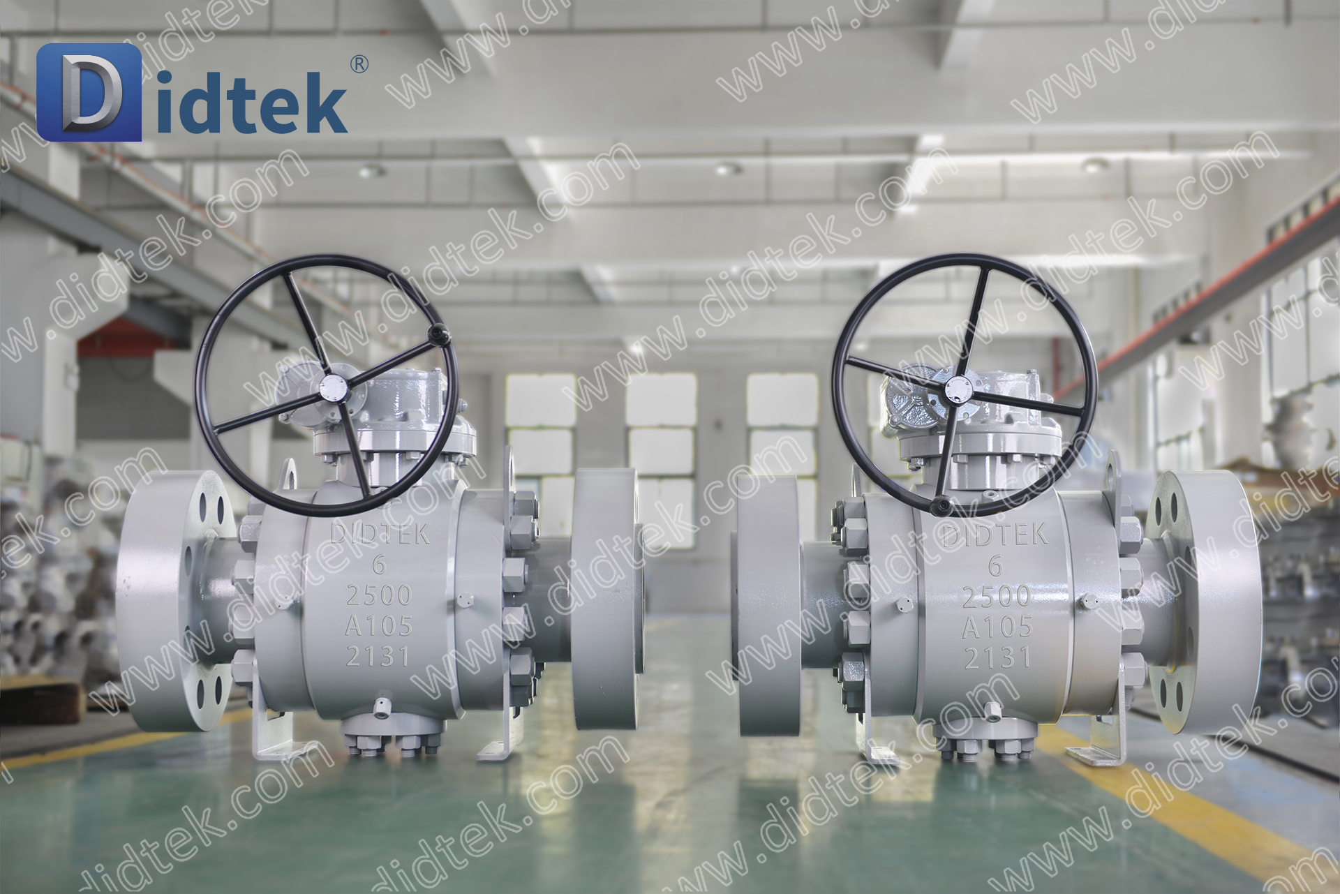 Didtek Mặt bích 6 inch 2500LB Van bi DBB Trunnion rèn