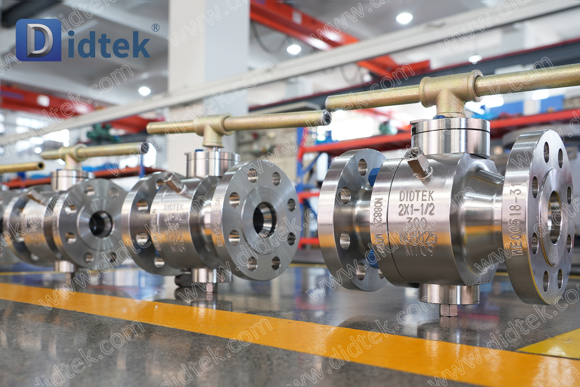Didtek Necking Double-Direction Lip Hợp kim đặc biệt Inconel 825 Van bi Trunnion