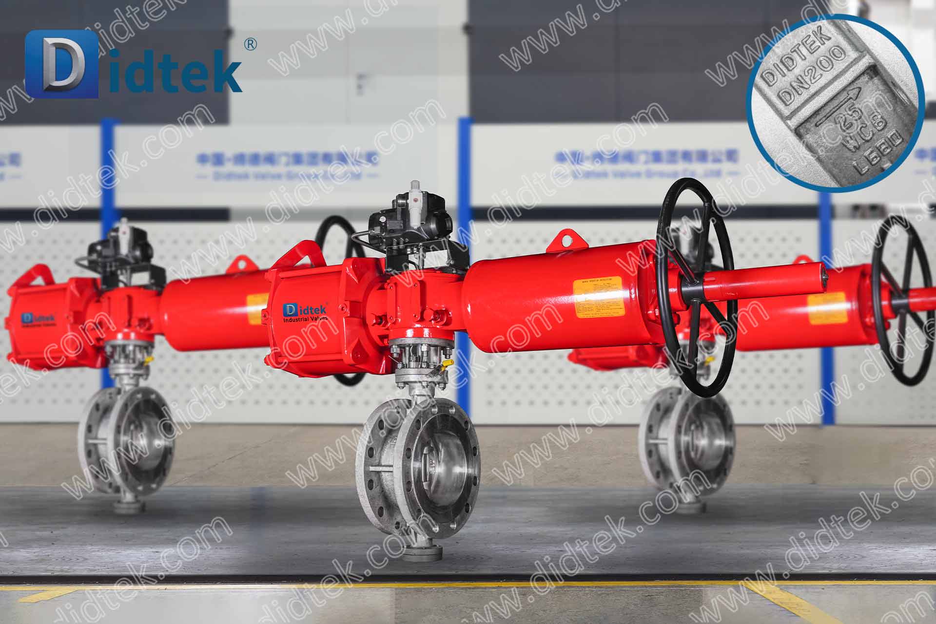 M-16 DIDTEKTOFBV Van bướm bù đắp ba tác dụng khí nén đơn với TI