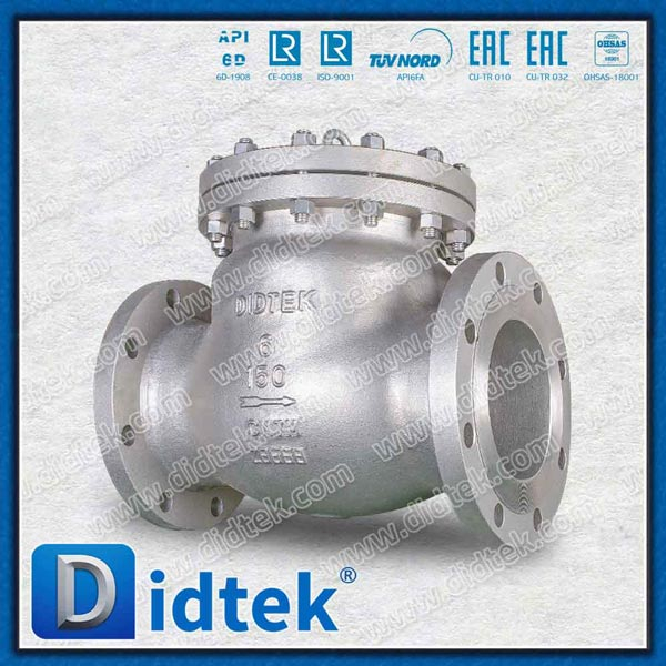 Van một chiều mặt bích bằng thép đúc SS 6 '' SS công nghiệp