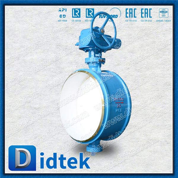 Van bướm hàn nối ba chiều DN800 WCB Gear