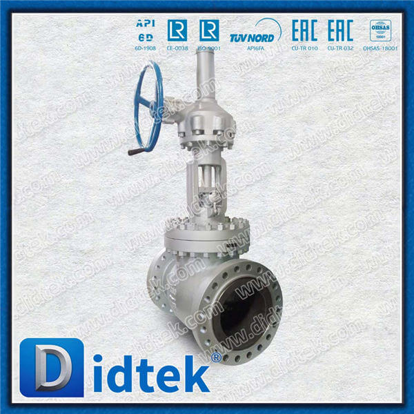Thép đúc A216 WCB Gear Op cân bằng Van cầu toàn cầu