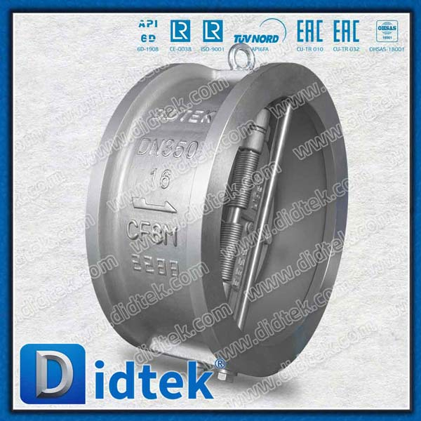 API 594 SS CF8M Cast Steel Wafer Van kiểm tra tấm kép