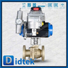 Nhôm đồng C95800 Van bi niêm phong mềm nổi được kích hoạt bằng khí nén