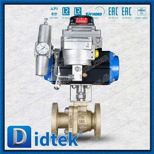 Nhôm đồng C95800 Van bi niêm phong mềm nổi được kích hoạt bằng khí nén