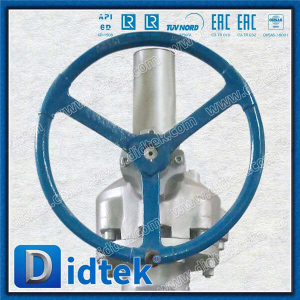 Thép đúc A216 WCB Gear Op cân bằng Van cầu toàn cầu