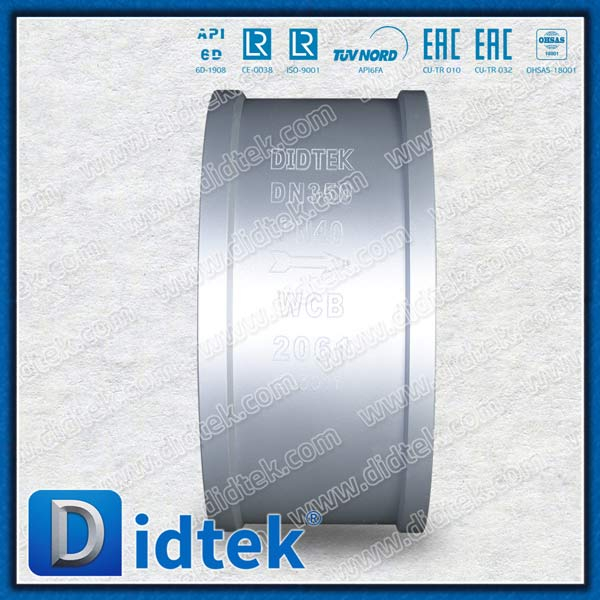 Van kiểm tra wafer loại nâng tấm đơn WCB DN350 PN40