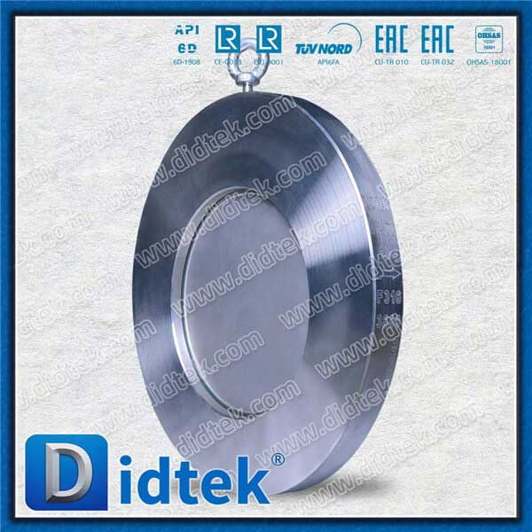 Van kiểm tra xoay loại wafer bằng thép không gỉ