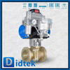 Nhôm đồng C95800 Van bi niêm phong mềm nổi được kích hoạt bằng khí nén
