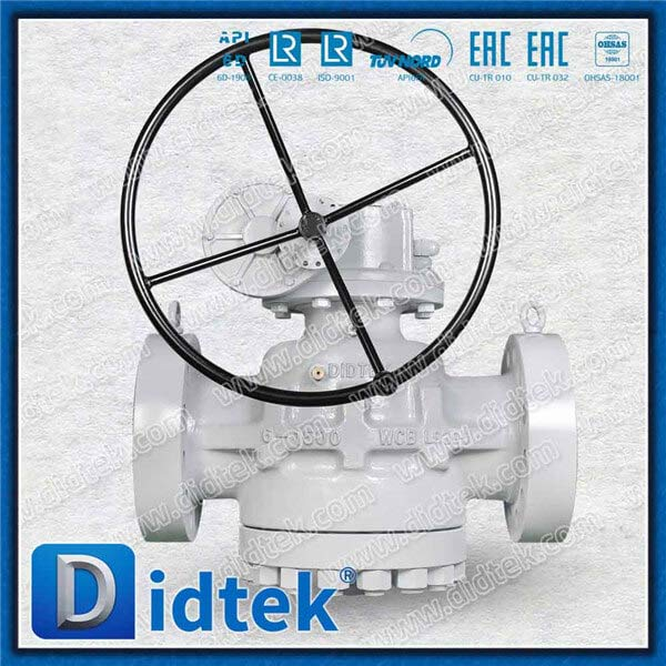 API 6D mặt bích 6 '1500lb Van phích cắm cân bằng áp suất đảo ngược