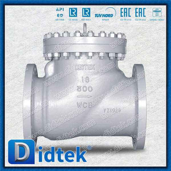 API6D mở đầy đủ lỗ khoan ANSI Lớp 300 Van kiểm tra swing