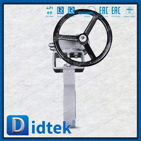 API 609 Thiết bị giun khí tự nhiên Van bướm lug bằng thép rèn