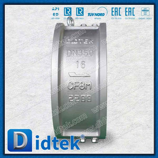Van một chiều tấm kép bằng thép đúc API 594 SS CF8M