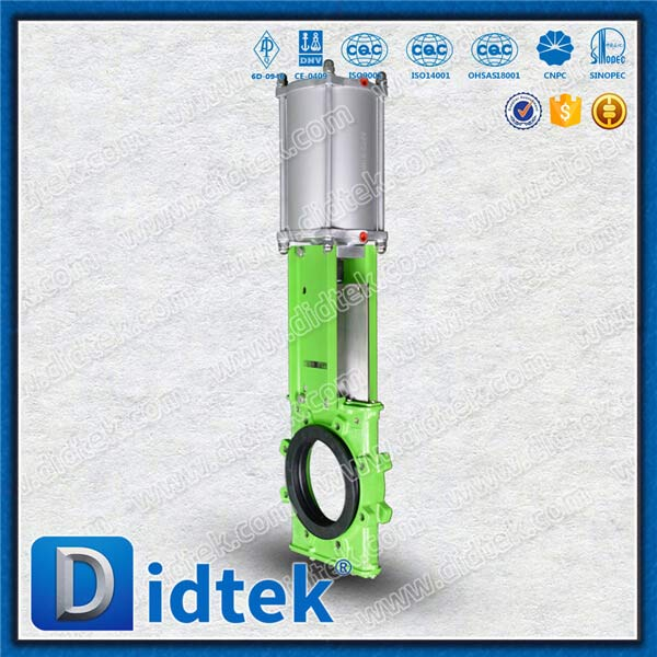 Van cổng dao bùn Thân hẹp với xi lanh tác động kép