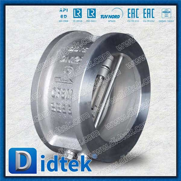 Van kiểm tra tấm wafer bằng thép không gỉ với niêm phong EPDM