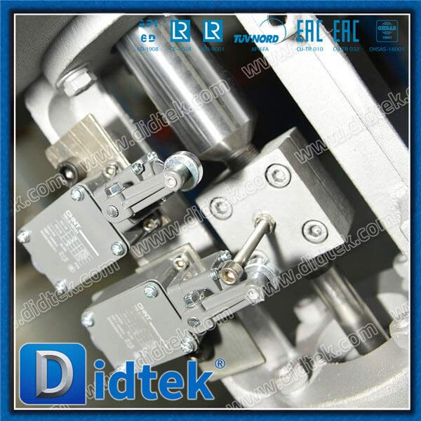 Van cổng WCB bằng khí nén với 2 công tắc giới hạn