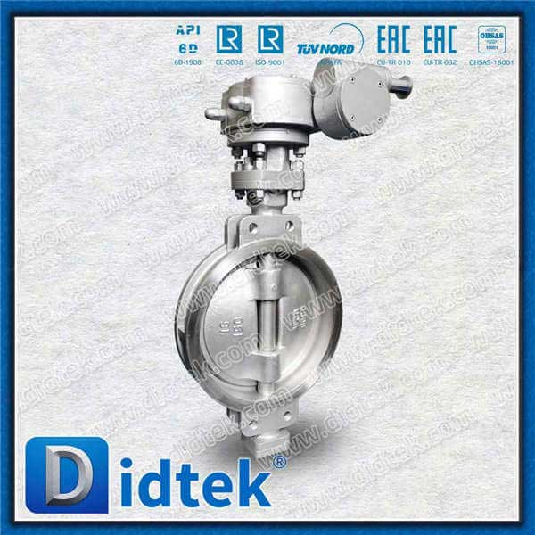 API609 16inch 150lb kim loại ngồi ba con bướm Offset Valve