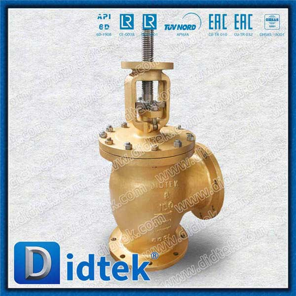 Van cầu góc bằng đồng Monel K500 Stem Alunimion