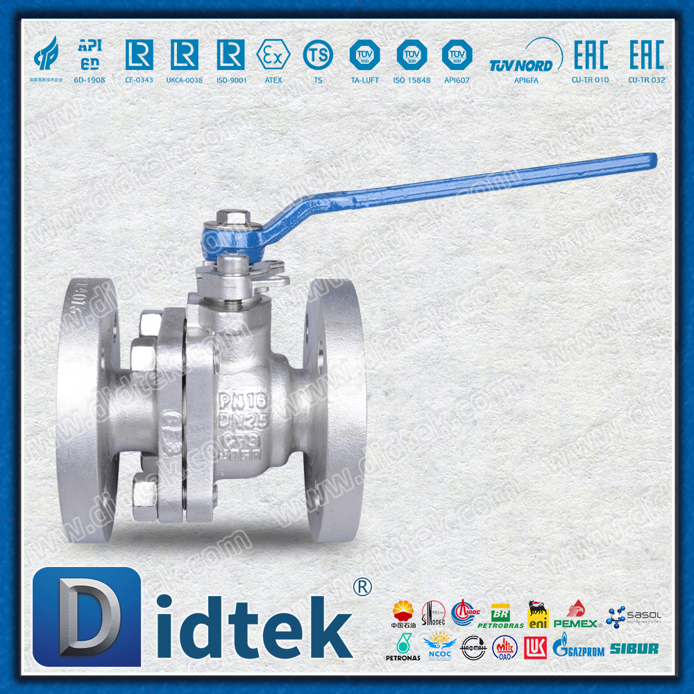 DIN/EN Van bi nổi bằng kim loại bằng thép không gỉ có thân chống thổi ra ngoài