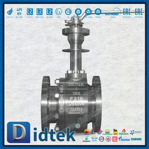 Didtek F316 Bằng tay bằng thép không gỉ Vận hành Van bi đông lạnh mặt bích