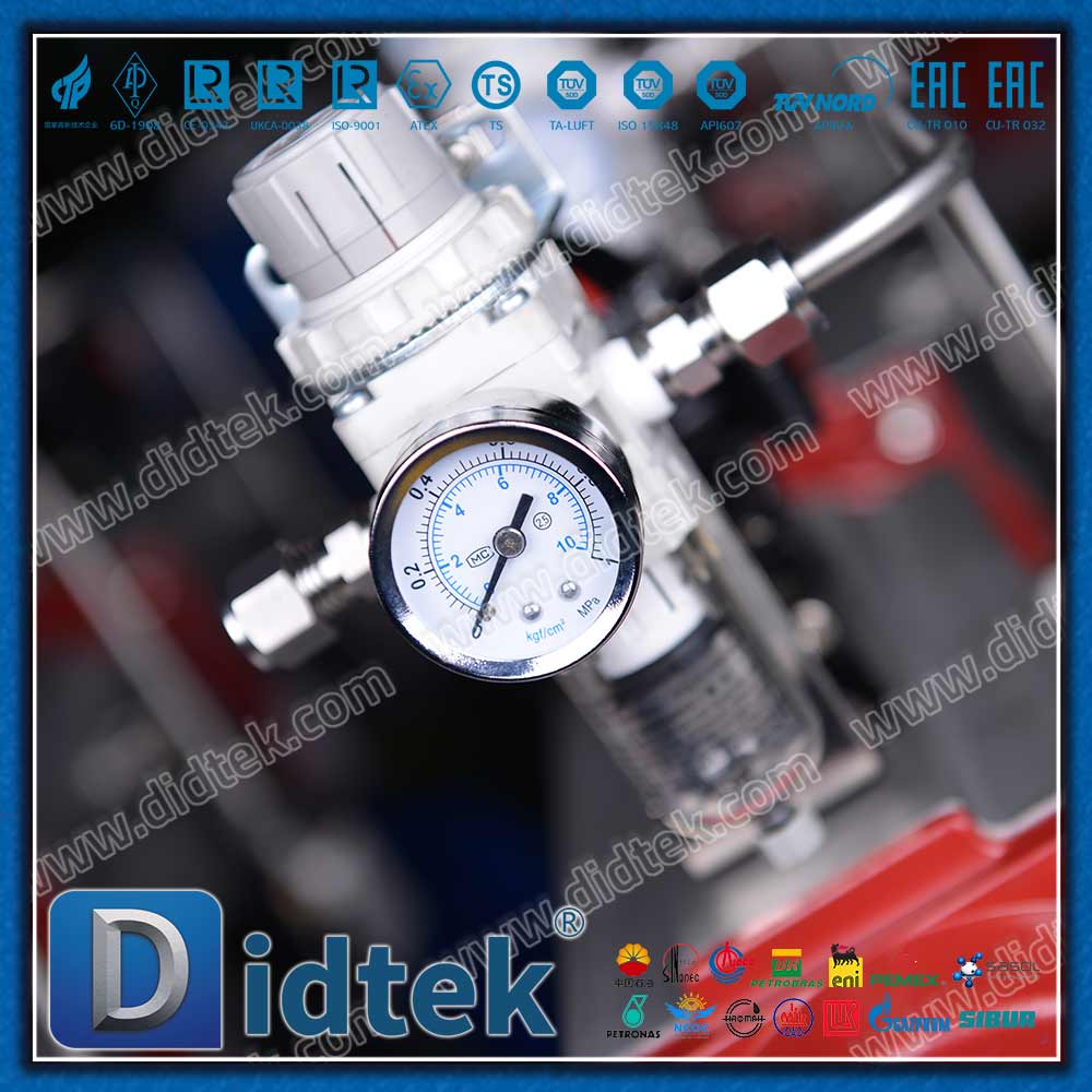 Hoạt động đơn lẻ với Van bi điều khiển bằng khí nén hồi xuân có gắn ISO 