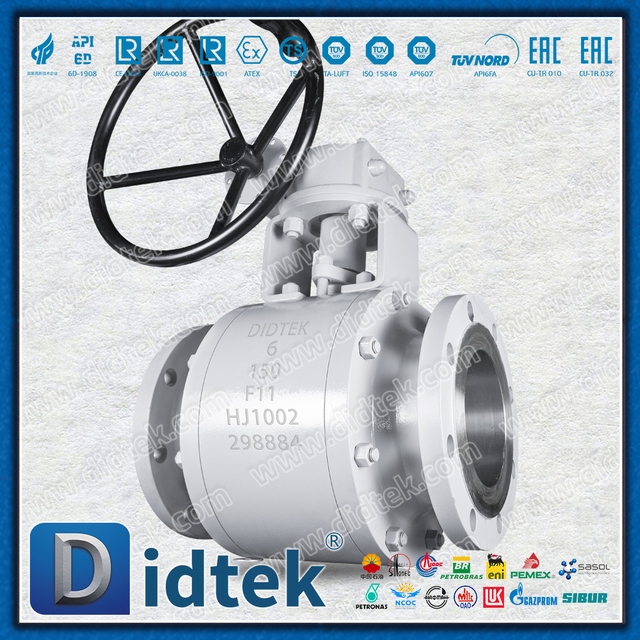 Didtek Full Bore Bolt-Nắp mặt bích rèn F11 Van bi nổi