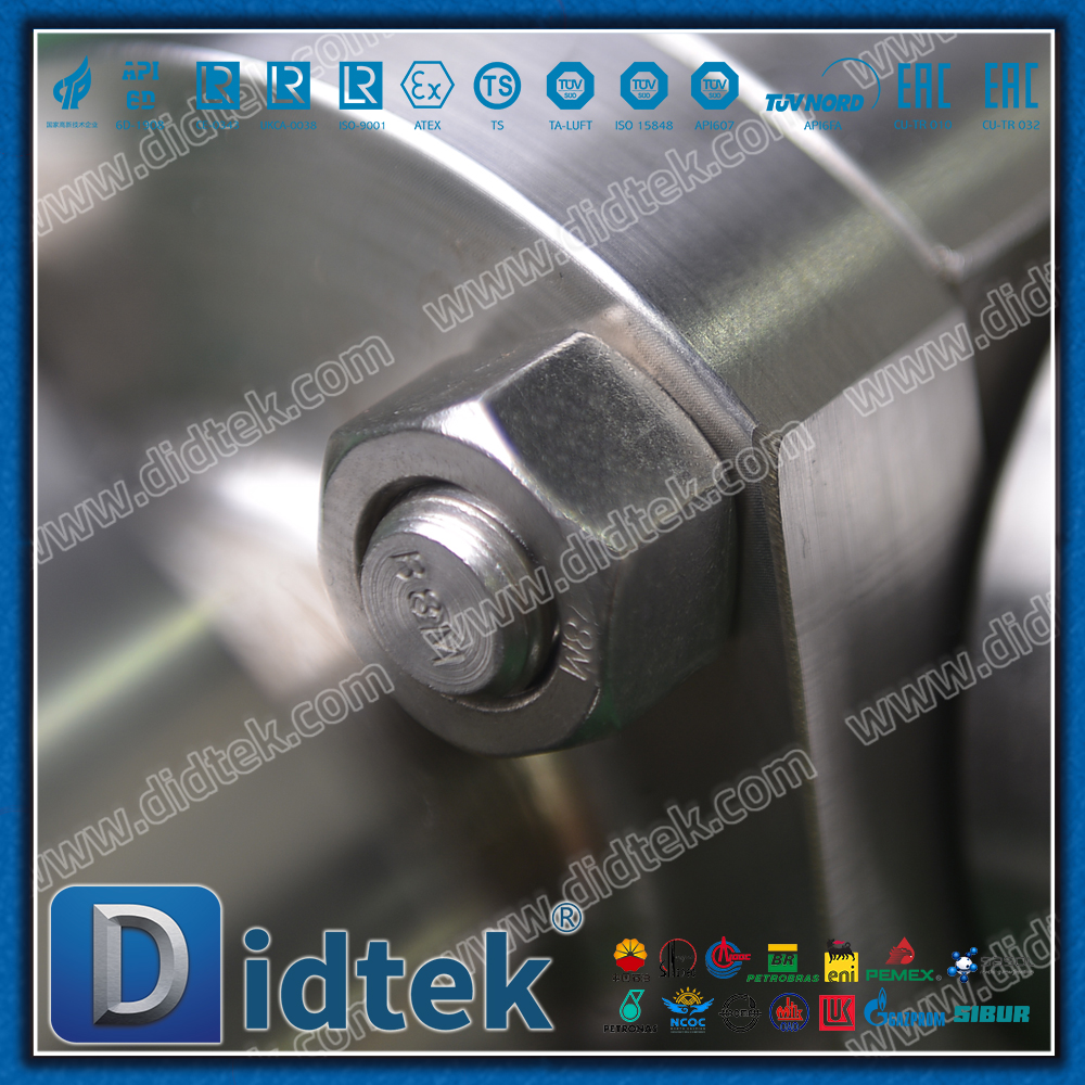 F51 Duplex Thép không gỉ Class1500 Van bi nổi RF rèn áp suất cao