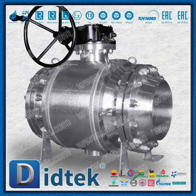 Van bi Trunnion hàn hoàn toàn với mặt bích đồng hành
