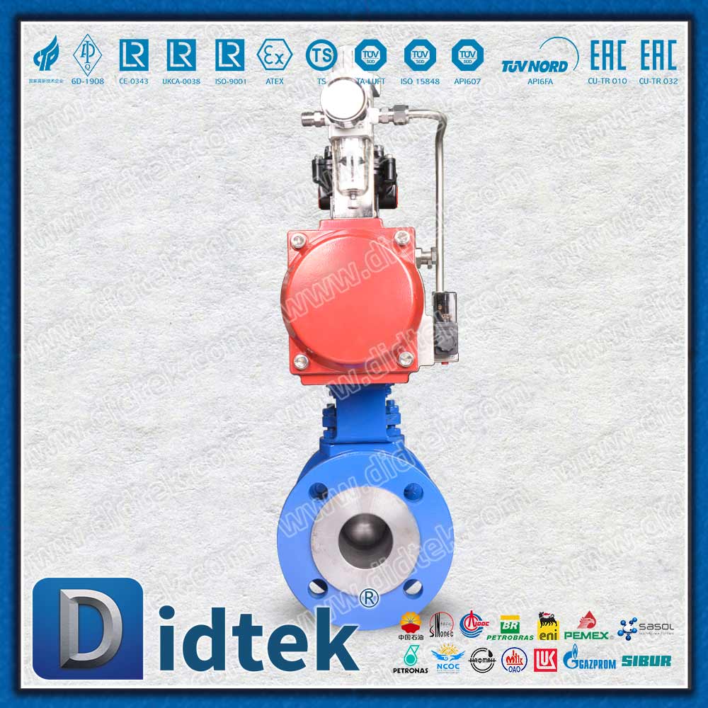 Hoạt động đơn lẻ với Van bi điều khiển bằng khí nén hồi xuân có gắn ISO 