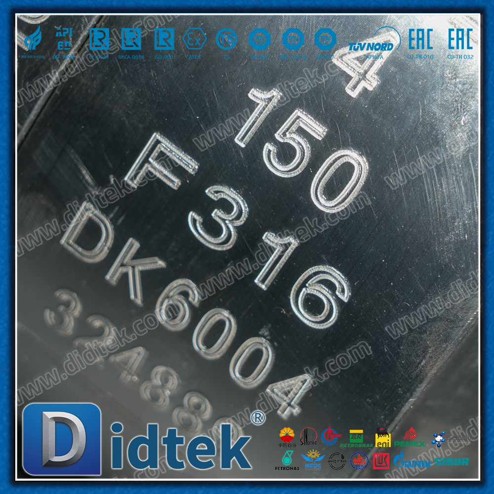 Didtek F316 Bằng tay bằng thép không gỉ Vận hành Van bi đông lạnh mặt bích