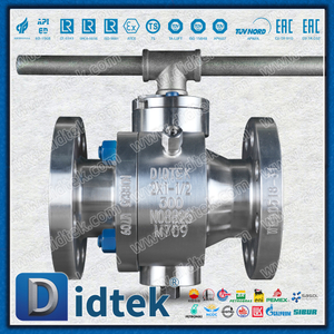 Didtek Necking Double-Direction Lip Hợp kim đặc biệt Inconel 825 Van bi Trunnion