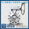  Didtek Flange Full Bore Thép rèn áp suất cao A105 Van bi gắn trên trục 