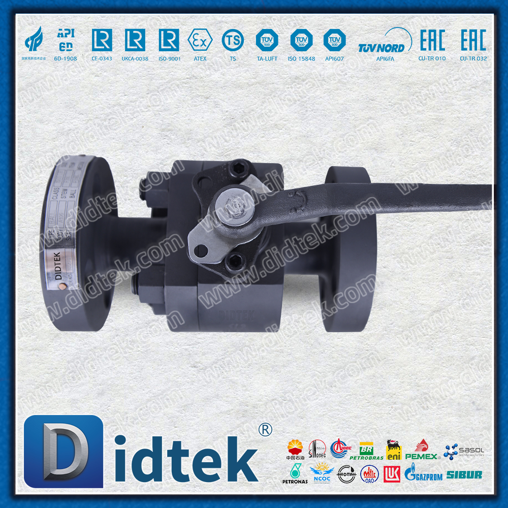 A105 1500LB Bảo vệ chống ăn mòn phốt phát áp suất cao Van bi nổi bằng kim loại 