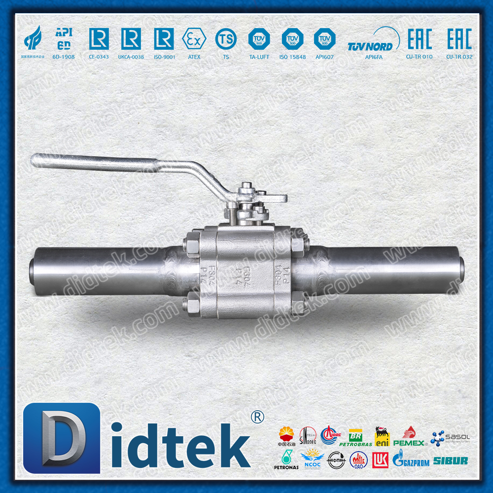 Kết nối mở rộng 3 mảnh F304 Van thép rèn có thiết bị khóa
