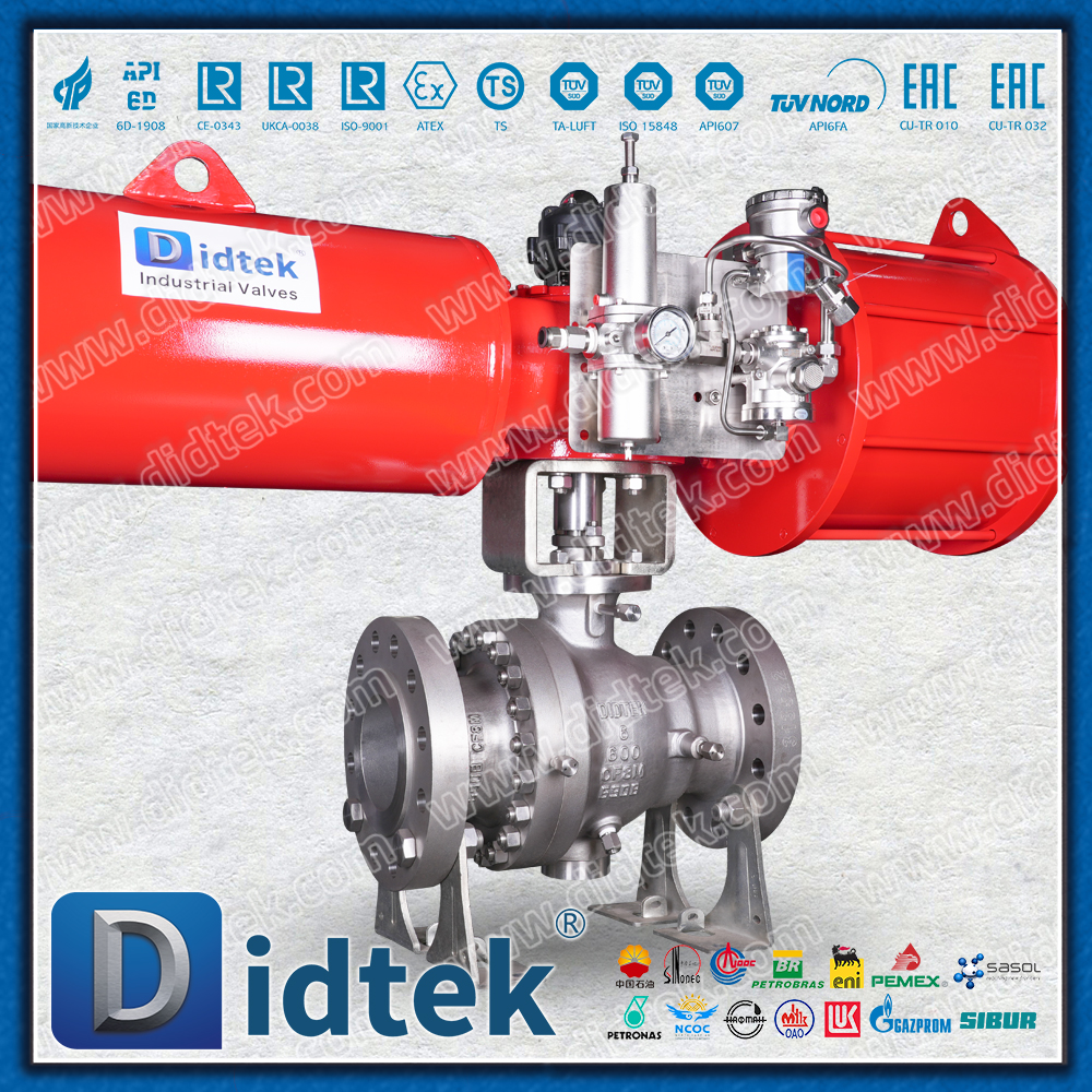 Van bi khí nén mặt bích đầy đủ Didtek CF8M