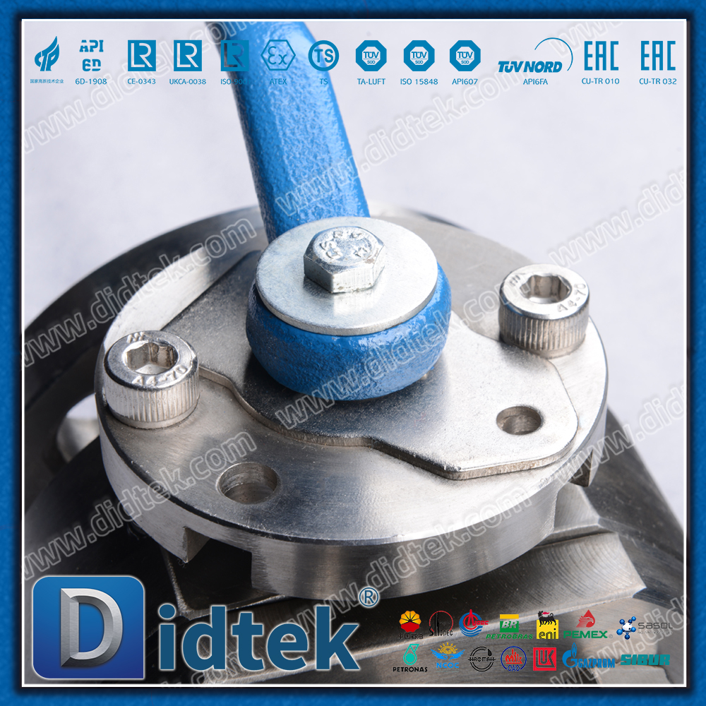 F51 Bộ truyền động khí nén đôi bằng thép không gỉ đôi bằng kim loại ngồi bằng kim loại Van bi nổi