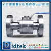 F51 Duplex Thép không gỉ Class1500 Van bi nổi RF rèn áp suất cao
