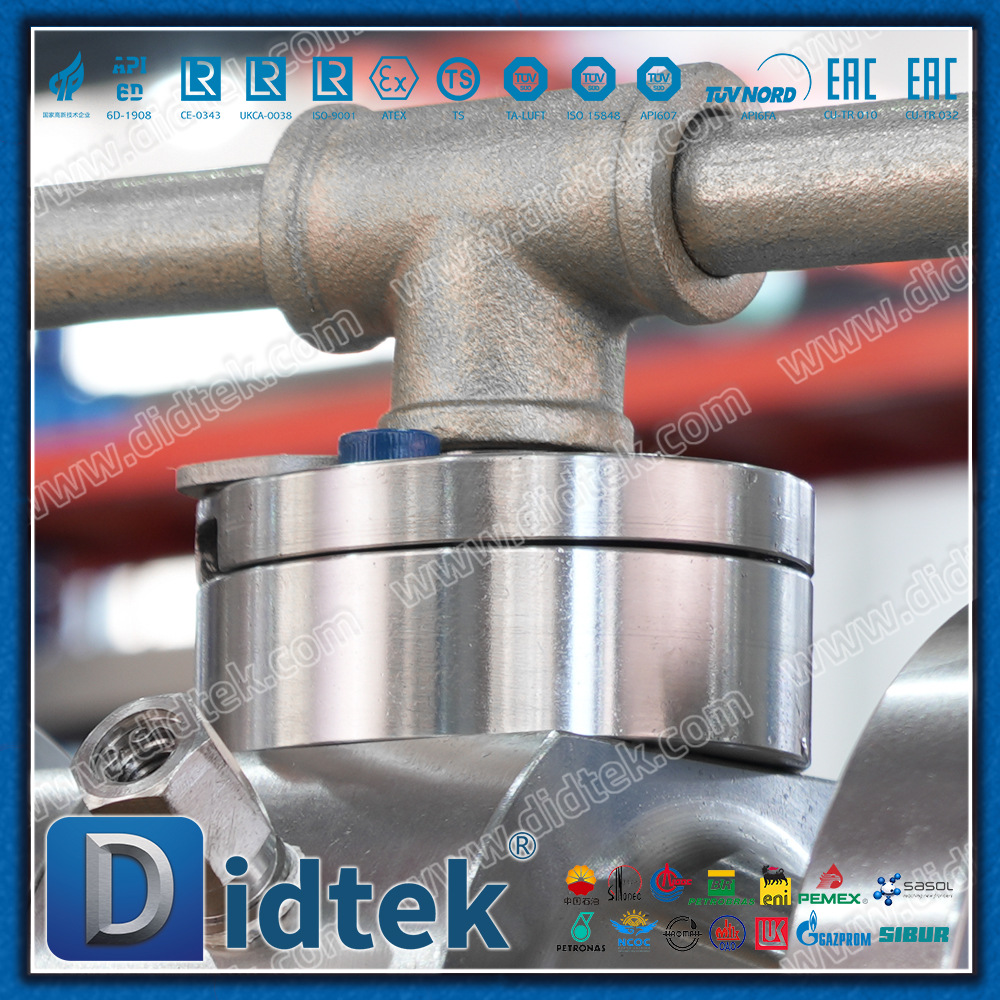 Didtek Necking Double-Direction Lip Hợp kim đặc biệt Inconel 825 Van bi Trunnion