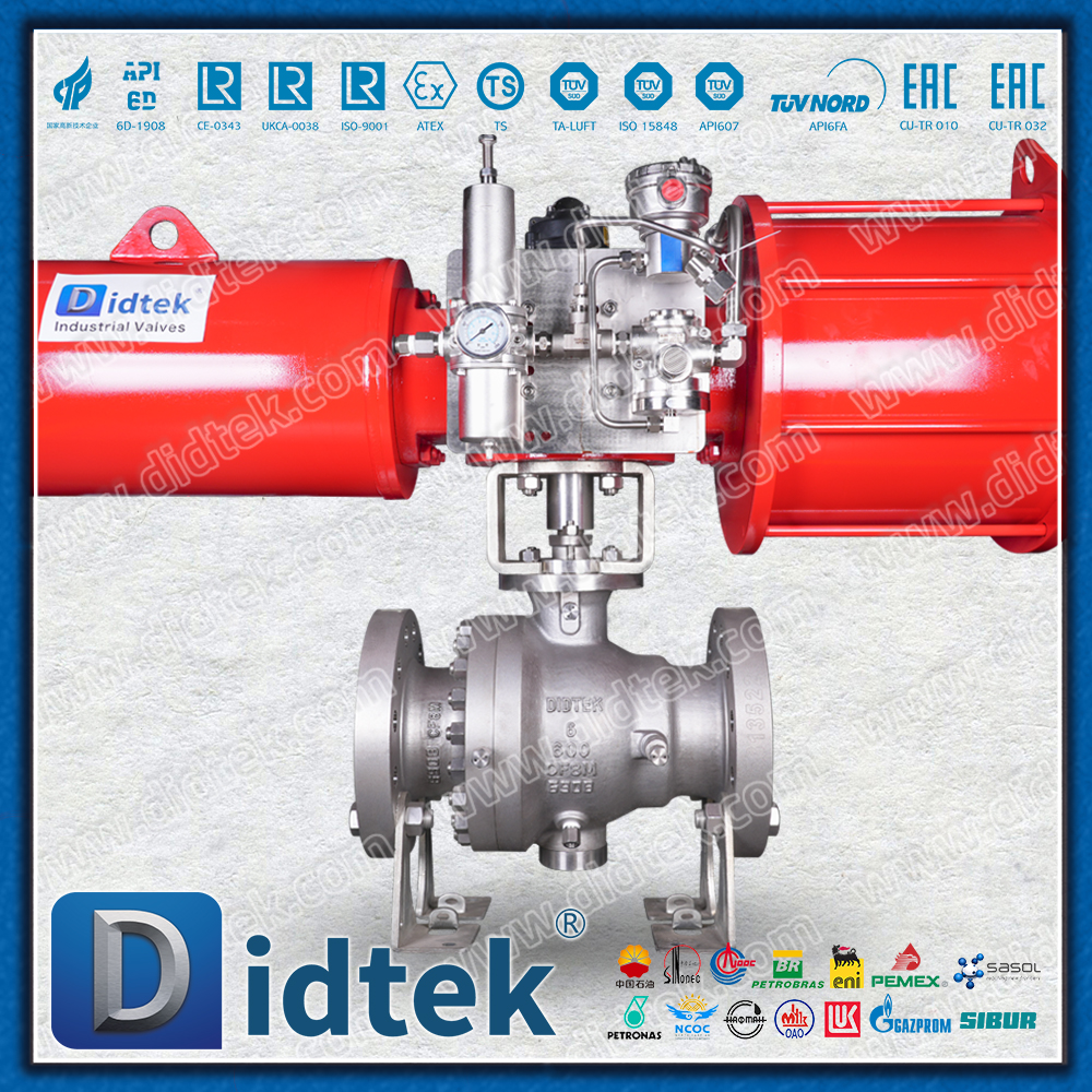 Van bi khí nén mặt bích đầy đủ Didtek CF8M