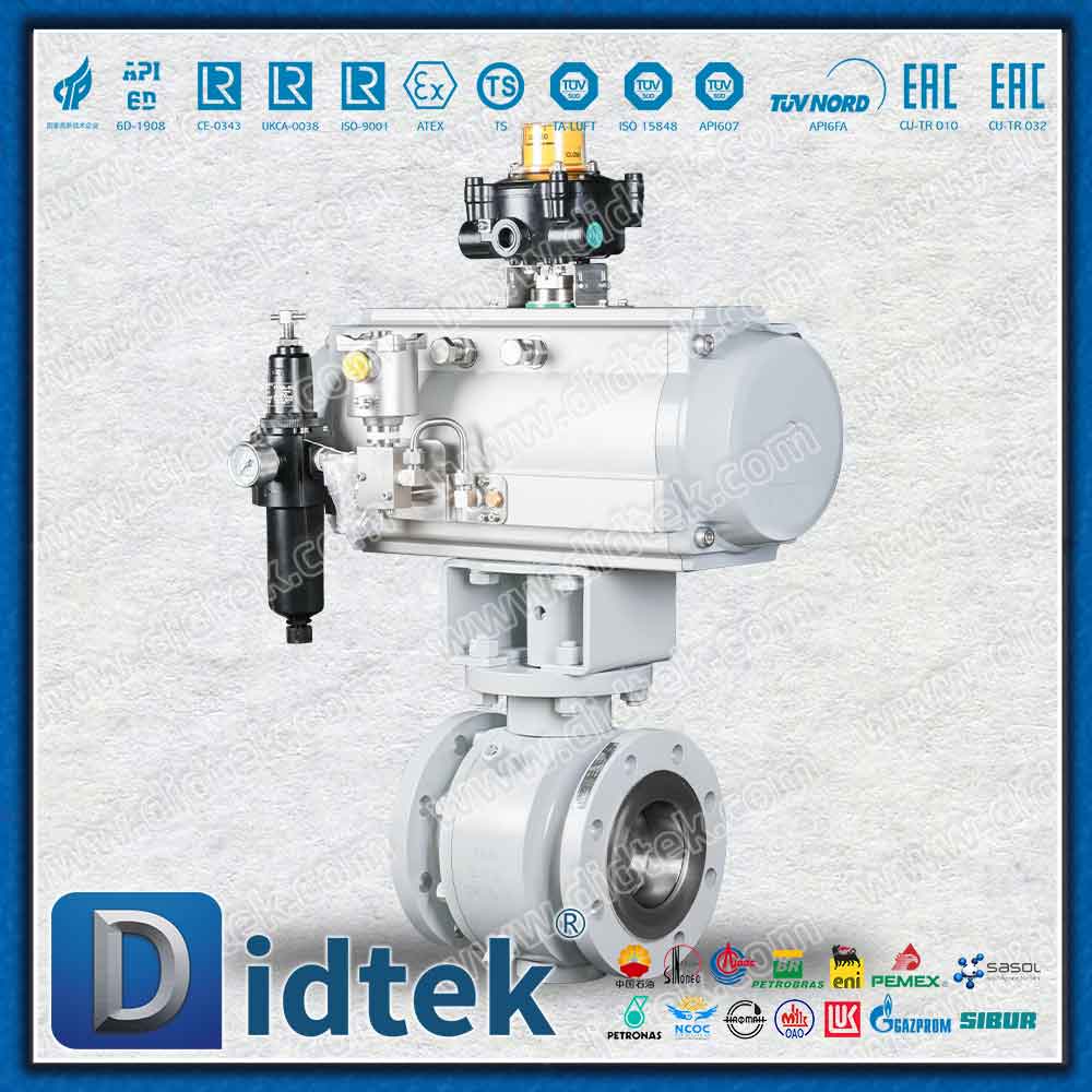LF2 Van bi bằng khí nén toàn cổng bằng thép carbon nhiệt độ thấp