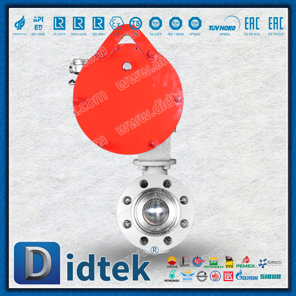 Didtek 4130 Flange FC Thiết bị truyền động khí nén tác động đơn API6A Van bi thép rèn