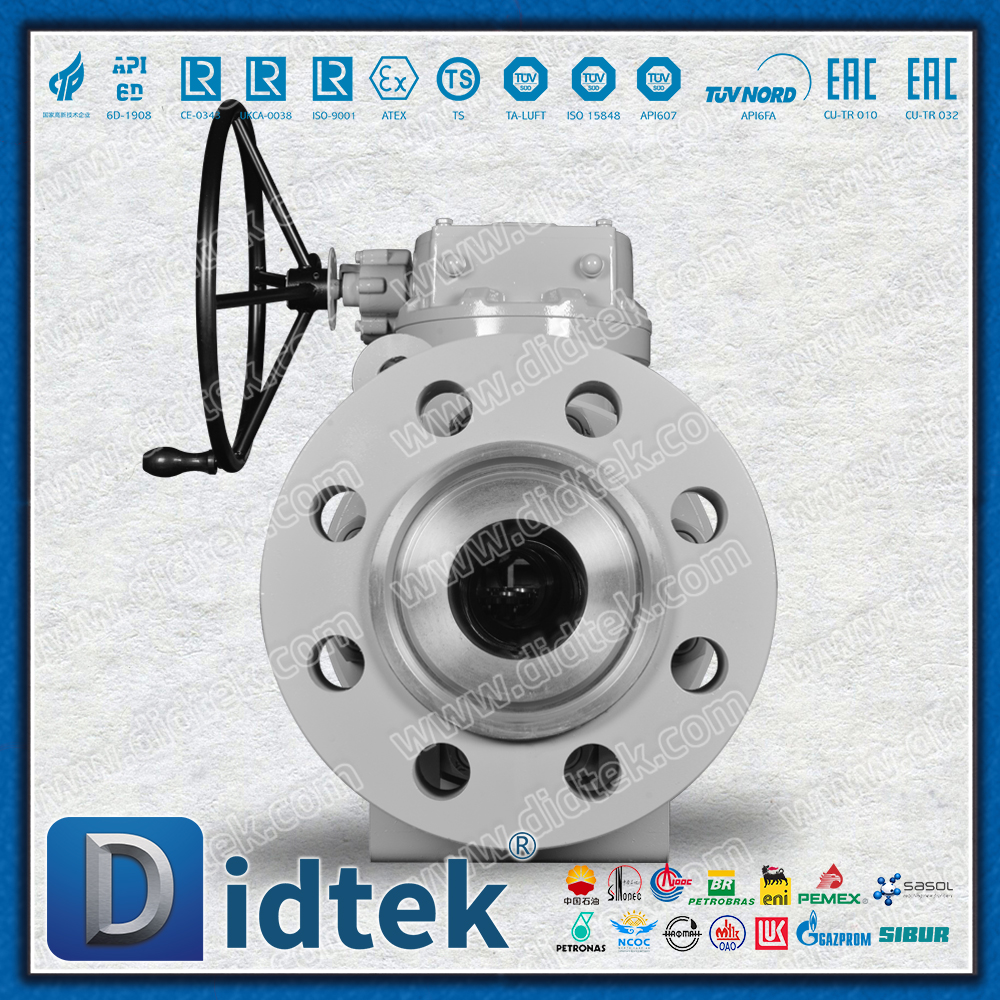 Didtek Mặt bích 6 inch 2500LB Van bi DBB Trunnion rèn