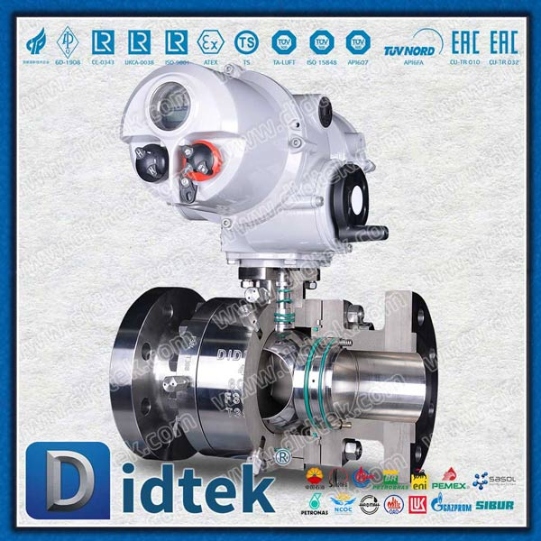 Động cơ 4 '' Full Port Trunnion được gắn bên vào Van