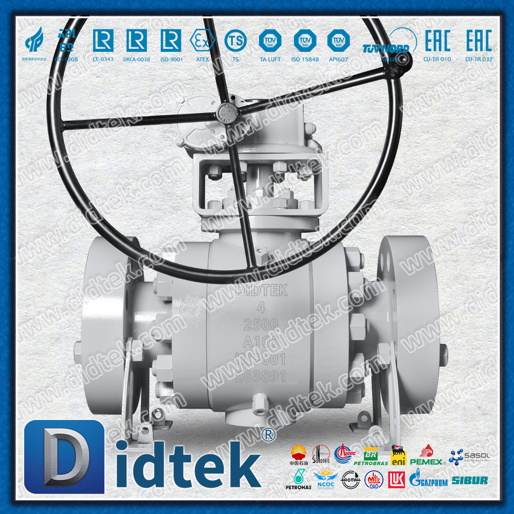 RTJ 2500LB Con dấu PEEK áp suất cao Van bi Trunnion bằng thép rèn