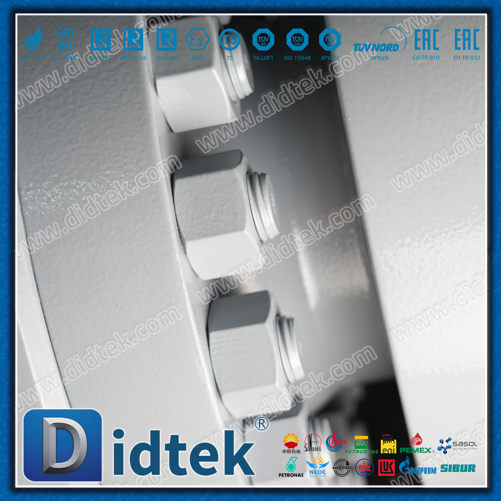 Didtek 4130 Flange FC Thiết bị truyền động khí nén tác động đơn API6A Van bi thép rèn