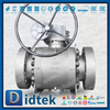  Didtek Flange Full Bore Thép rèn áp suất cao A105 Van bi gắn trên trục 