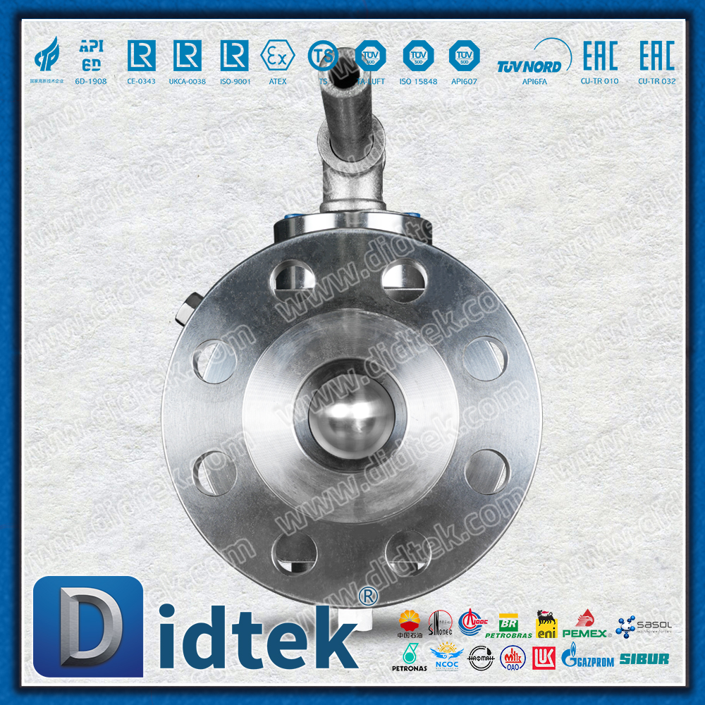 Didtek Necking Double-Direction Lip Hợp kim đặc biệt Inconel 825 Van bi Trunnion