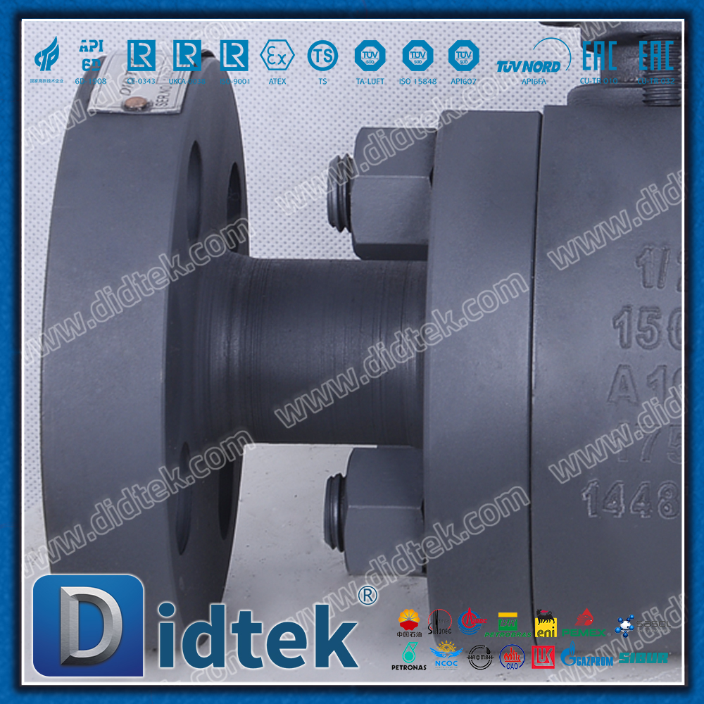 A105 1500LB Bảo vệ chống ăn mòn phốt phát áp suất cao Van bi nổi bằng kim loại 