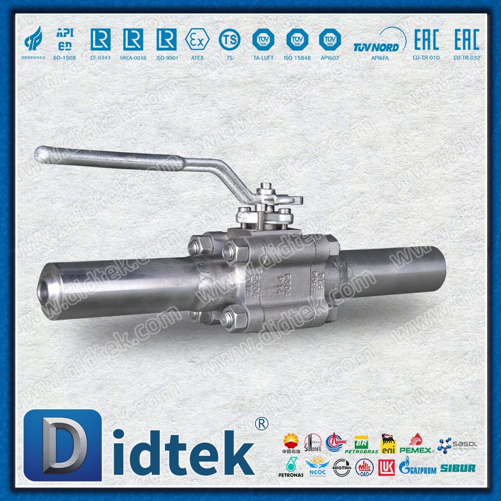 Kết nối mở rộng 3 mảnh F304 Van thép rèn có thiết bị khóa