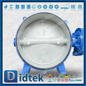 DN2000 Van bướm bù đắp ba chiều DIN wafer cỡ lớn